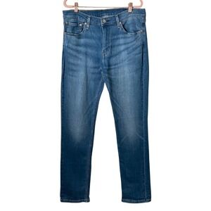 Levis Jeans Mens 33x34 Blue 511 Premium Denim Slim Fit Cotton Blend Classic